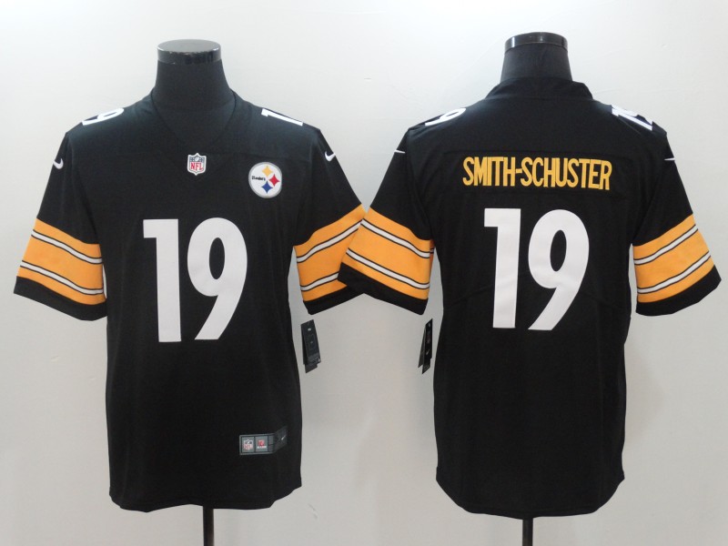 Men Pittsburgh Steelers #19 Smith-Schuster Black Nike Vapor Untouchable Limited NFL Jerseys->pittsburgh steelers->NFL Jersey